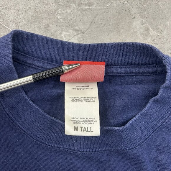 Vintage New England Patriots Shirt Long Sleeve Mens Medium Tall Graphic Tee y2k - Picture 5 of 8